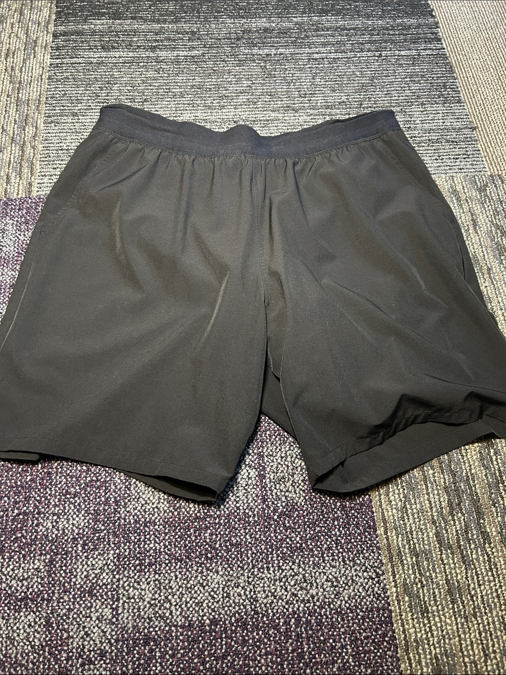 Jockey Black Men's Athletic Shorts with Elastic Waist
